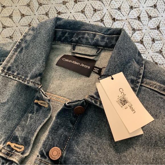Denim Jacket NWT XS Calvin Klein Jeans - Picture 2 of 7